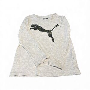 Puma Kids Light Gray Long Sleeve Tee